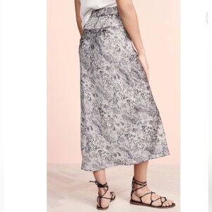 Free People Snakeskin Silk Skirt